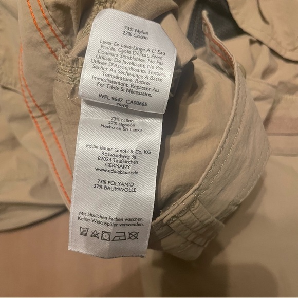 Eddie Bauer Men's Tan Cargo Shorts - Picture 6 of 10